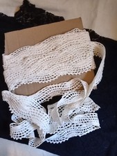 UNCINETTO PIZZO PER BORDURA FATTO A MANO ANNI '60'70