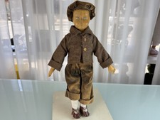 Vecchia bambola da collezione bambola in legno 44 cm condizioni vedi foto.