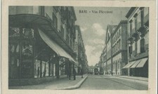 BARI - Via Piccinni - animata tram - originale d'epoca ani 20-30 - fp   - aav843