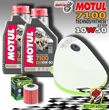 KIT TAGLIANDO 2 LT MOTUL 7100 10W50 + FILTRO ARIA OLIO KAWASAKI KX 250 F 2008