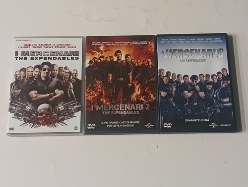 Dvd mercenari 3 trilogia - mercenari,