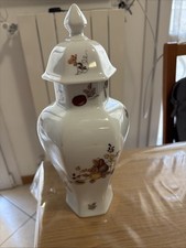 Vaso ANCAP  decorazioni fiori e frutta (13 cm x 13 cm h 27cm) 