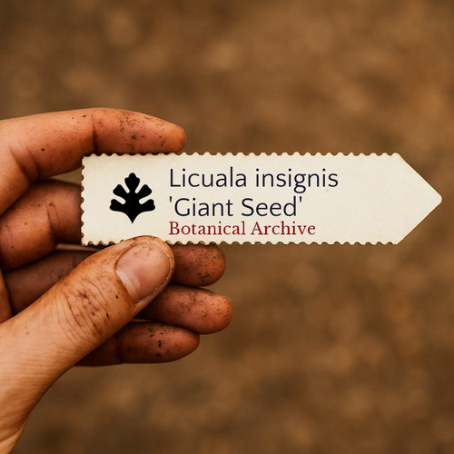 Licuala insignis giant seed - insignis, seed'