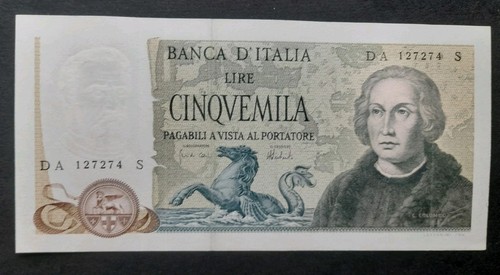 5000 lire colombo ii - lire,