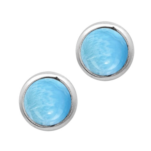 Set lunetta 5mm tondo larimar - set,