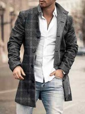 Cappotto Lungo Uomo Moda