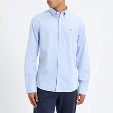 Camicia Oxford Slim Fit Gant Da Uomo Blu, Taglia XL