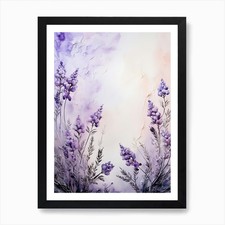 Acquerello di fiori di lavanda