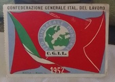 Tessera 1952 con - c.g.i.l.,