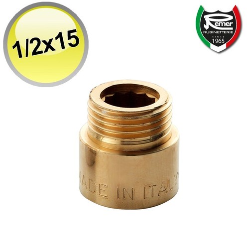 Prolunga ottone giallo - in,