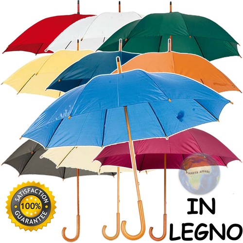 Ombrello grande legno - legno, uomo