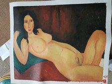 DIPINTO SU TELA MODIGLIANI FALSO D'AUTORE 50X60 CM NR6
