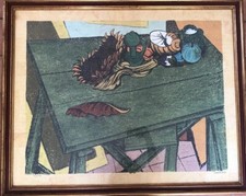 Litografia a Colori Di Domenico Cantatore - P. d’Autore