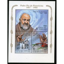 1999 Vaticano Foglietto Nuovo Padre Pio da Pietralcina come foto