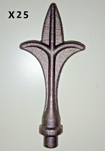 Testa rotaia metallo - 25,