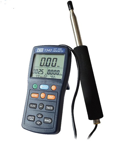 Tes 1340 anemometro digitale - anemometro,