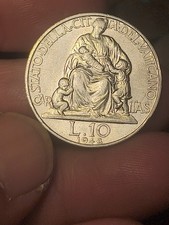 Vaticano Pio XII (1939-1958) 10 Lire 1948  Qfdc