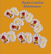 bomboniera nascita Compleanno Piedini Simba Re Leone Numero Uno Segnaposto 