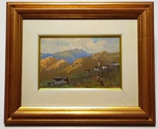 Eugenio Gignous, olio su tela