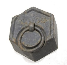 Peso vintage 5 kg chilog maniglia bilancia esagonale anello antico ferro ghisa
