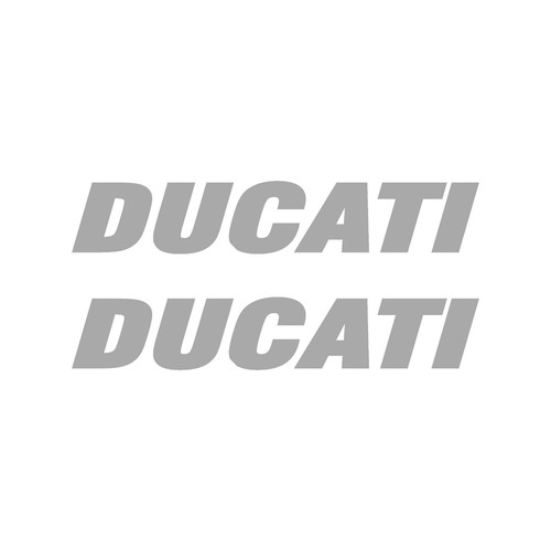 Adesivi ducati grigio argento - adesivi,