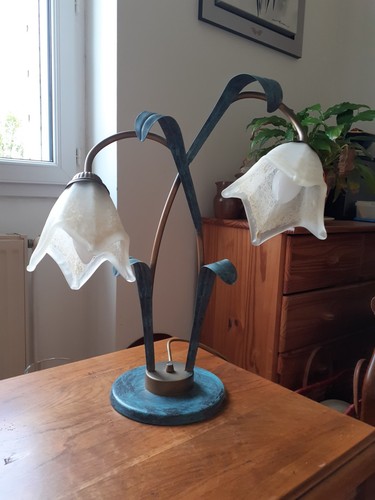 Lampe art nouveau - nouveau, dotée