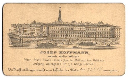 Fotografia josef hoffmann - josef,
