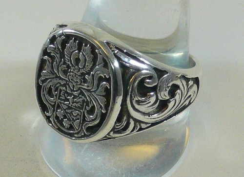 Anello stemma cavaliere - anello,
