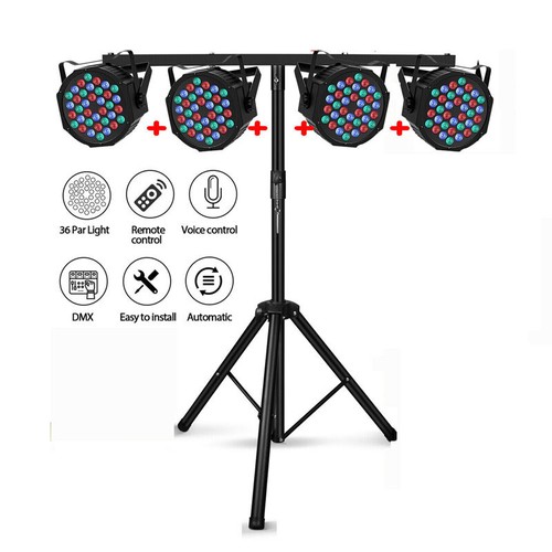 4pcs 108w rgb par light - 108w,