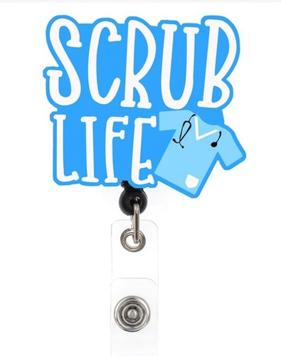 Scrub life badge mulinello - scrub,