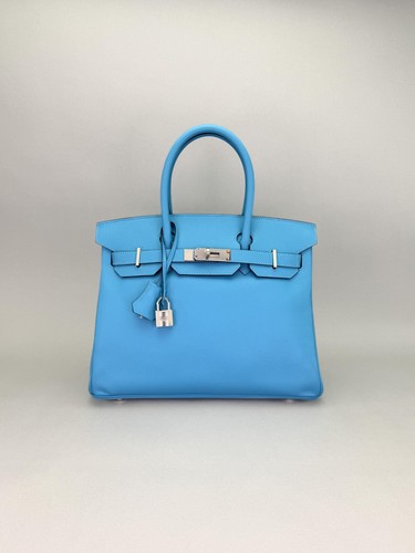 Hermes birkin epsom blue du - epsom,