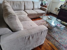 Divano angolare beige - divano,