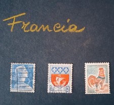 Lotto di tre francobolli francesi rarissimi