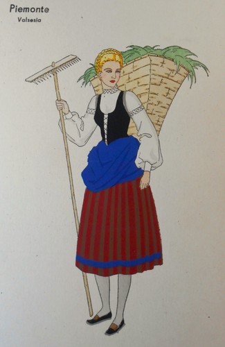 Cartolina meschini pochoir - meschini,