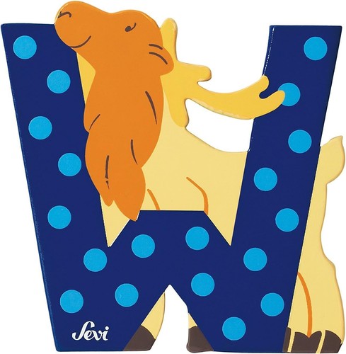 Sevi lettera blu wapiti - lettera, blu-