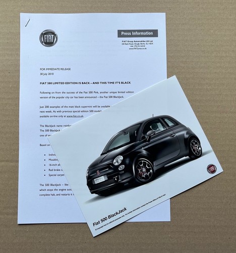 2010 fiat 500 - 500, 'blackjack'