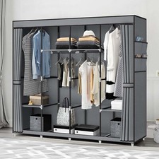 Armadio guardaroba pieghevole 175x170x45 cm armadio in tessuto armadio pieghevole armadio in tessuto