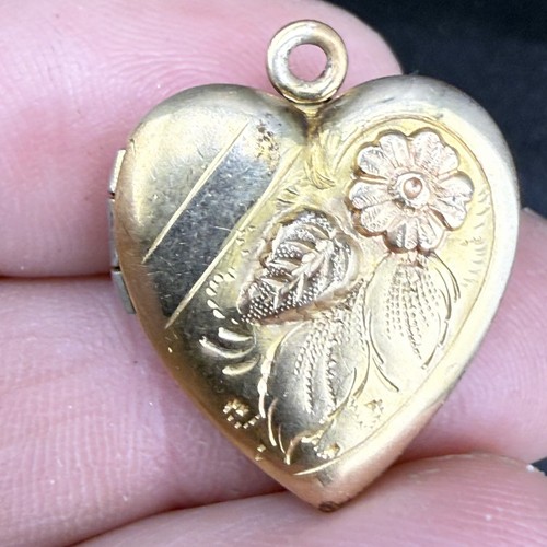 Medaglione vintage pieno - , d'oro