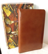 contini italy 70s folder porta documenti businness plan leather luxury in box