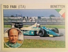 FIGURINA/STICKER PANINI SUPERSPORT 1986 - 40-AUTOMOBILISMO-TEO FABI