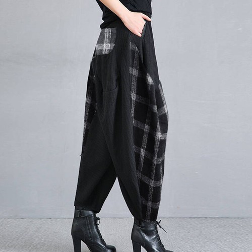Pantaloni patchwork donna