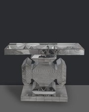 Consolle specchiata ingresso argento