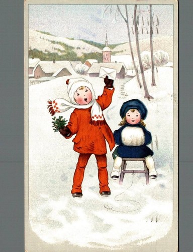 Bambini neve slittino - , f