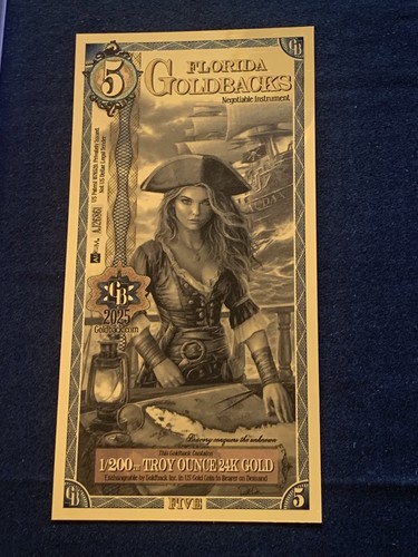 Banconote florida goldback - 5,