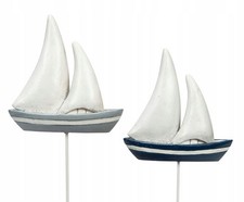Set 2 barche a vela decorative