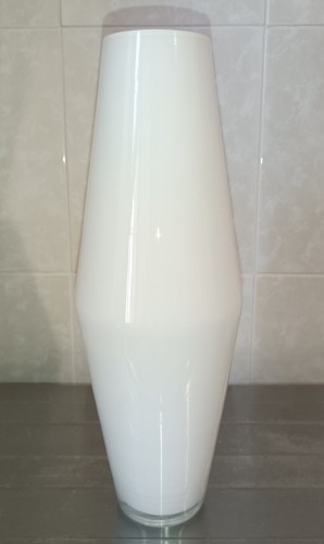 Vaso bianco alto base - alto,