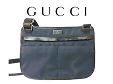 Gucci Tracolla Uomo/donna Vintage Navy Bag with Logo Stupenda E Rara ✨