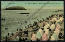 cpa SAINT-MALO 03 Plage de Bon-Secours - Ille-et-Vilaine FRANCE 1909