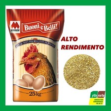 MANGIME COMPLETO PER UOVA GALLINE OVAIOLE OVOMIO MIGNINI SACCO DA 25 KG