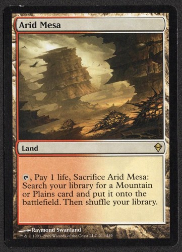Arid mesa zendikar magic the - zendikar, magic: